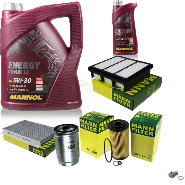 Mann-Filter Controllo Set 6 L mannol Energy Combi Ll 5W-30 per Hyundai i30
