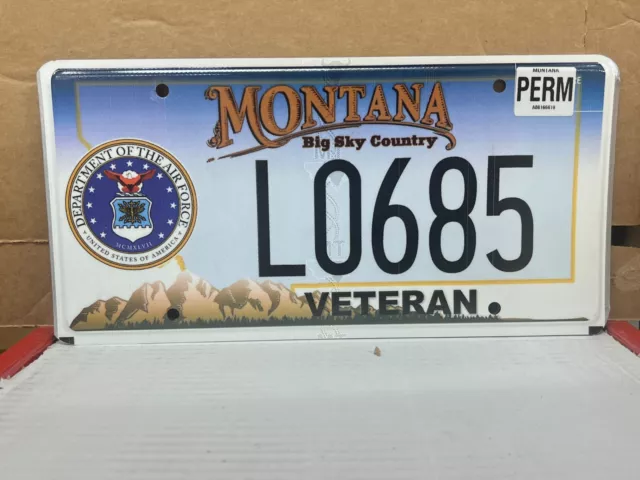 2006 United States Air Force Veteran Montana License Plate