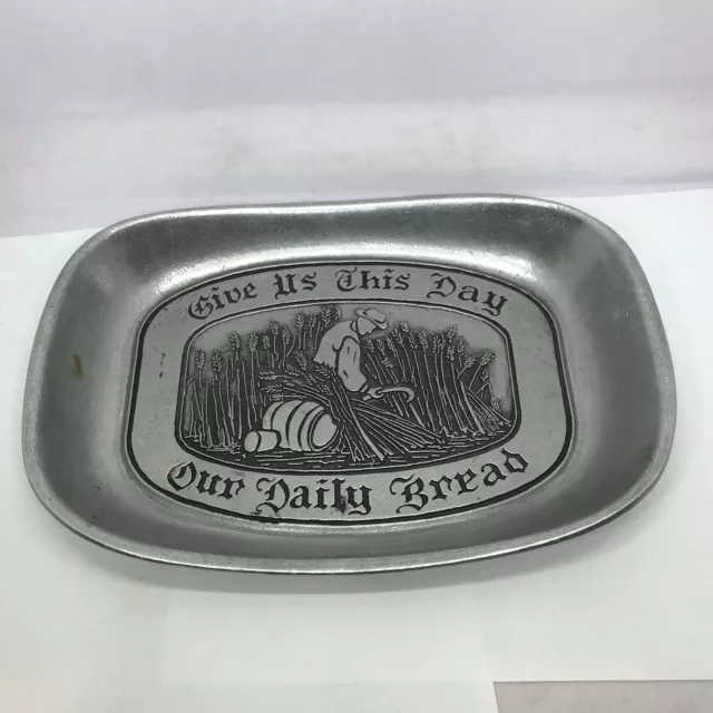 Wilton Platter Tray Plate "Give us This Day Our Daily Bread” Read Description