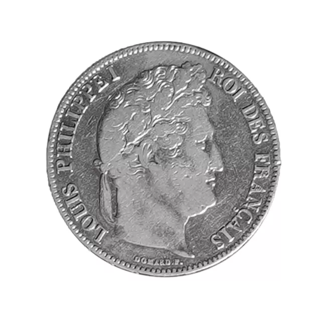 monnaies françaises 5 francs Louis-Phillippe 1838W tête laurée