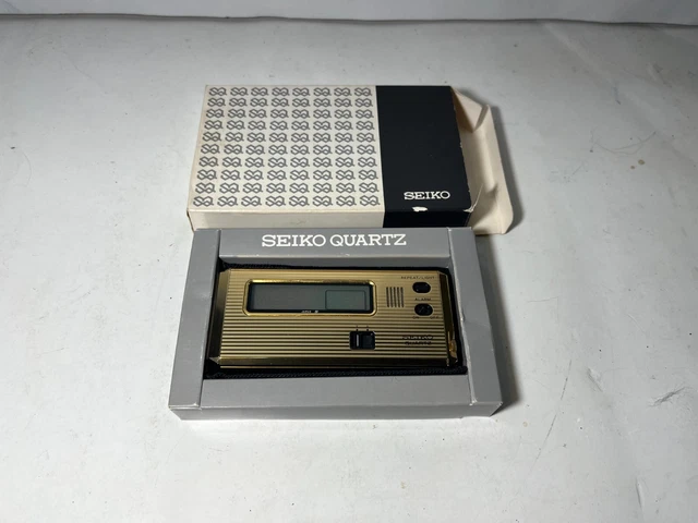 Vintage Seiko Quartz Digital Pocket Alarm 74001-No Calculator