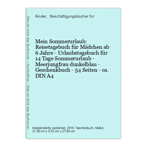 Mein Sommerurlaub: Reisetagebuch für Mädchen ab 6 Jahre - Urlaubstagebuch für 14