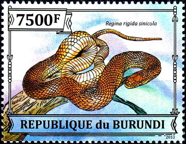 Burundi postfrisch MNH Schlange Reptil Flusskrebsschlange Wasserschlange Tier