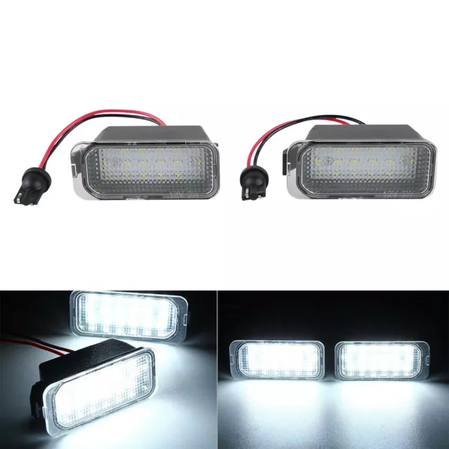 2x Weiß LED Kennzeichenbeleuchtung Für Ford Focus 2 3 CMAX Fiesta 6 Jaguar XJ XF