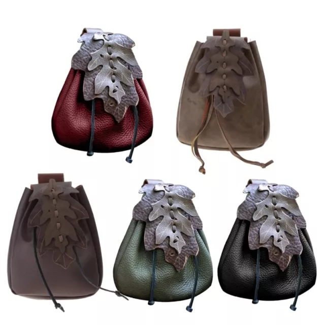 NORDIC EMBOSSED BELT Bag, Retro Medieval PU Leather Side Pack Belt ...