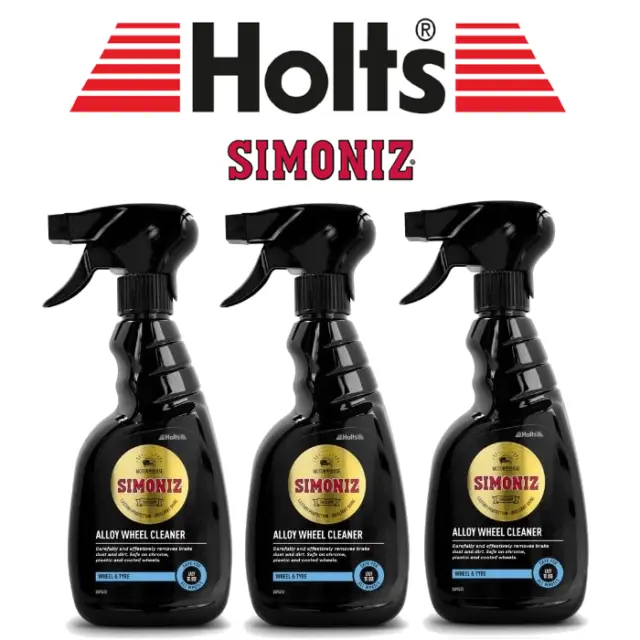 Holts Simoniz - Alloy Wheel Cleaner - Easy to Use - Suits all Alloys - 500ml x3
