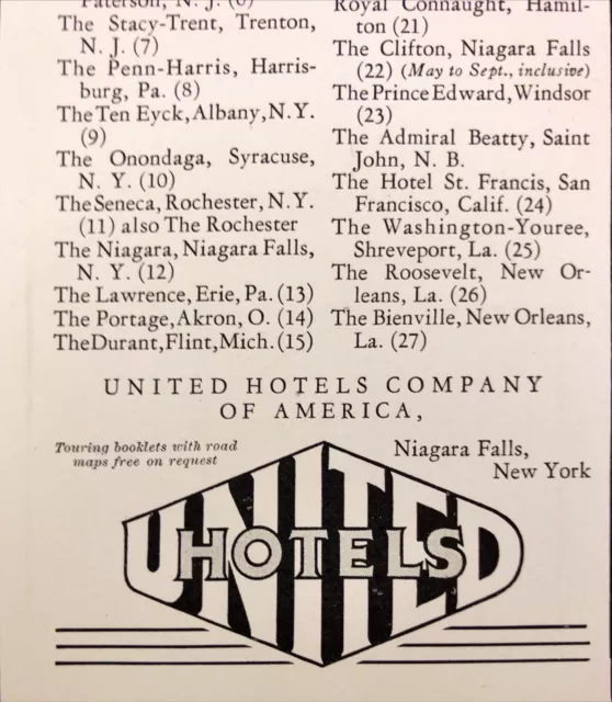 【ビンテージ】1945 October 13 “Collier’s” Advertising-Print, Hotel & Motel, Advertising, Collectibles