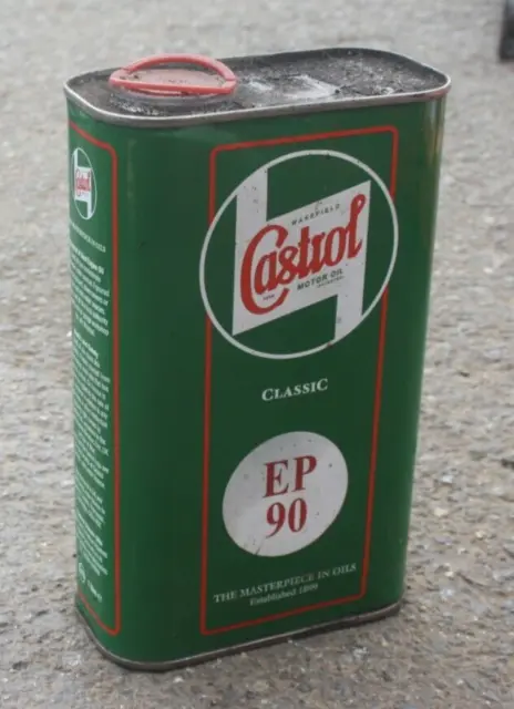 Vintage CASTROL Motor Oil Can Lubricant Dispenser Garage Tool
