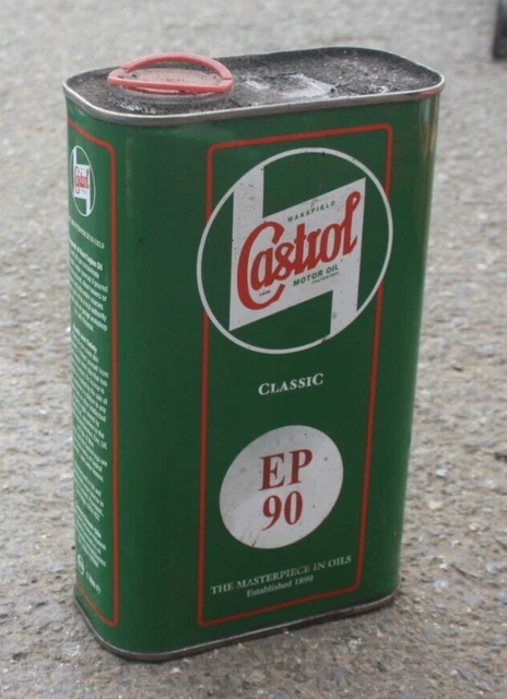 Vintage CASTROL Motor Oil Can Lubricant Dispenser Garage Tool Vintage CASTROL Motor Oil Can Lubricant Dispenser Garage Tool