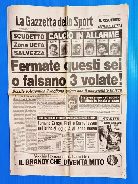 Gazzetta Dello Sport 29 Décembre 1964 - Inter-Glasgow Rangers, Froemming, Roma