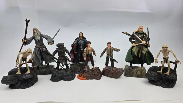 LORD OF THE Rings Gandalf Legolas Frodo Sam sound base lot Action ...