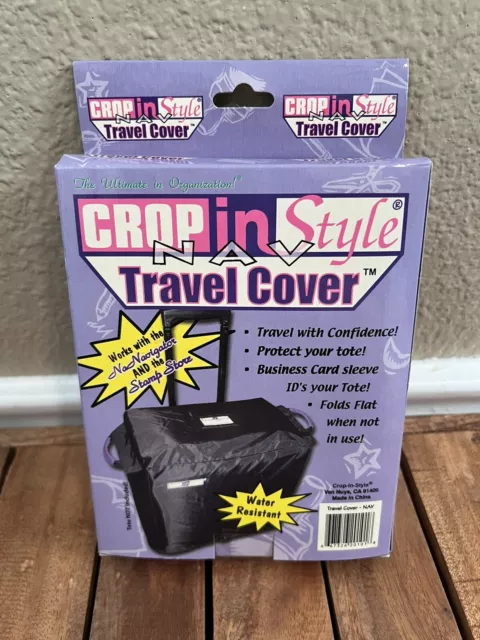 Crop In Style Navy Travel Cover For Na Navigator & Stamp Store Protects Tote