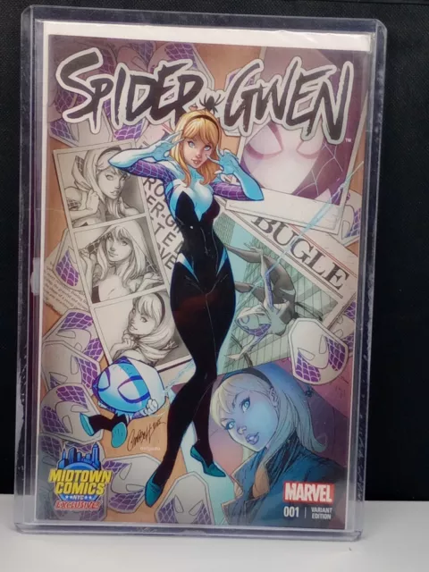 Spider-Gwen #1 NM+ 9.6 Midtown Comics Campbell Variant Edition
