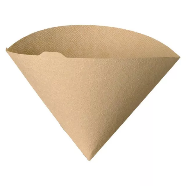 Hario V60 Unbleached Coffee Paper Filter 100 Pack Cone Shaped 02 Natural