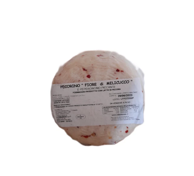 Prodotti Tipici Calabresi Pecorino "fiore di melicucco "al peperoncino Idea R...