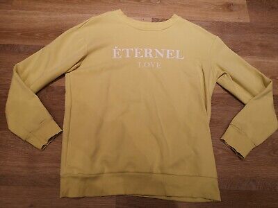 Girls/Ladies Yellow Eternal Love Jumper By George Size - Small Age 10-11 years