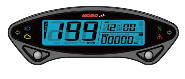 Tacho Digital speedometer DB EX-02 HONDA YAMAHA KAWASAKI SUZUKI cafe racer