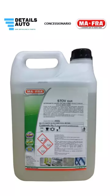 Stov Bar 5kg Detergente Liquido Macchine Lavastoviglie Mafra Haccp Horeca