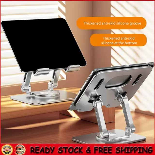 Foldable Bracket Stand 360 Degree Rotating Hollowed Tablet Riser for 4.7-12 Inch