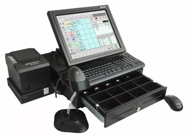 POS System, Mini Point of Sale PC, 15" Touch Screen and Retail Software complete