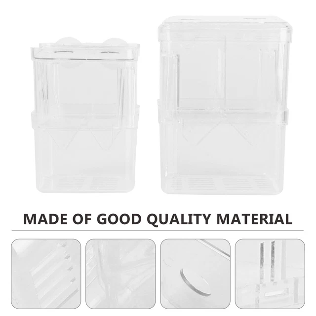 2pcs Garnelen Inkubator Aquarium Zucht Net Box 2