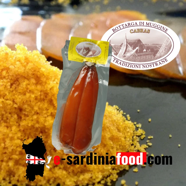 Bottarga di muggine prodotta a Cabras Tradizioni Nostrane 100/130 Grammi Bottarga di muggine prodotta a Cabras Tradizioni Nostrane 100/130 Grammi