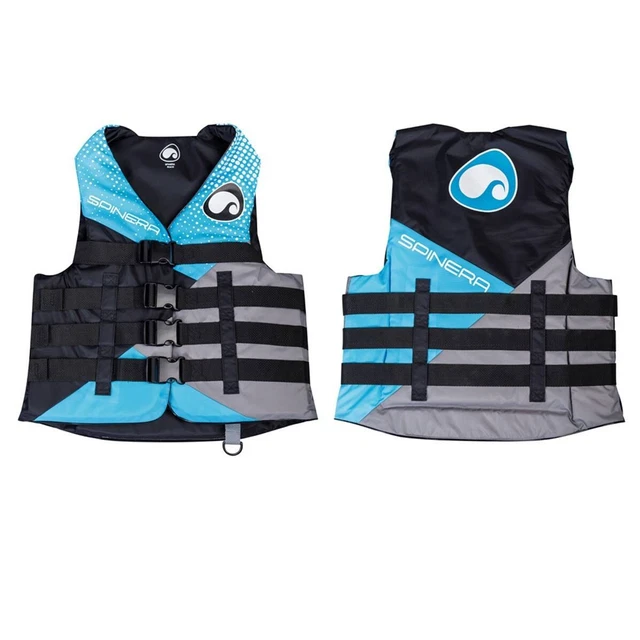 Gilet flottaison nylon unisexe bleu/gris Spinera Deluxe 50N