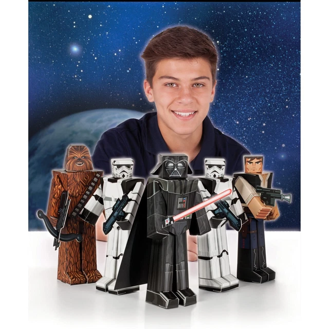 2 PACKS OF Star Wars: Blueprints Papercraft: Heroes &amp; Villains 6". 5 ...