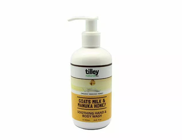 Tilley Natural Goats Milk & Manuka Honey Soothing Hand & Body Wash 250mL Austral