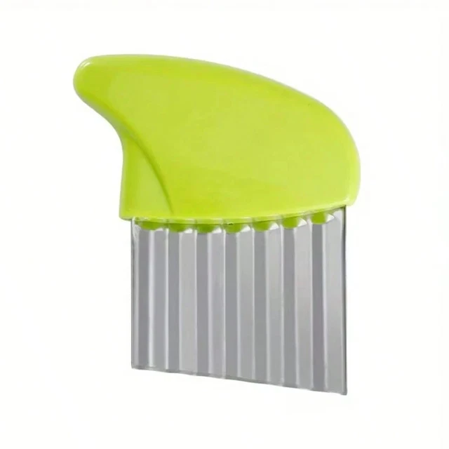 UK POTATO CHIP Crinkle Cutter Stainless Steel Salad Vegetable Wavy ...