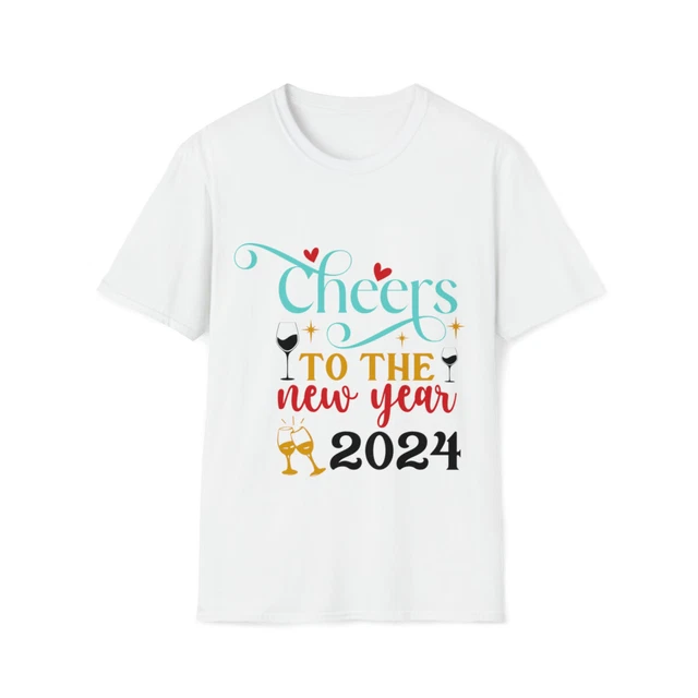 HAPPY NEW YEAR 2024 Tshirt New Year 2024 Shirt Funny Christmas Holiday