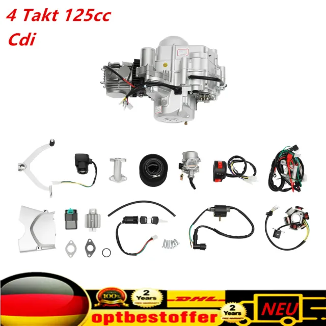 4 Takt 125cc Elektrostart Luftgekühlt Engine Motor Kit Für Atv Quad Go Kart