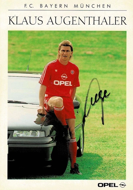 Photo Klaus Augenthaler Bayern Munich – Signée Originale – Collection Sport
