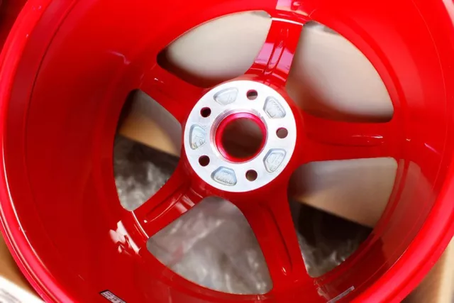 Rays 57CR Milano Red Wheel Rim 18" 18x9.5 +38 5x114 for Subaru WRX STi Legacy 3