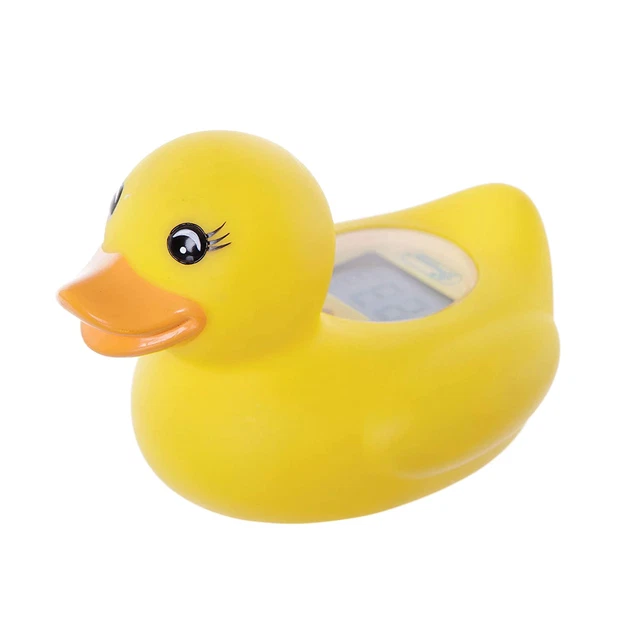 Baby Bath & Room Thermometer - Floating Toy Temperature Safety Monitor - Yellow