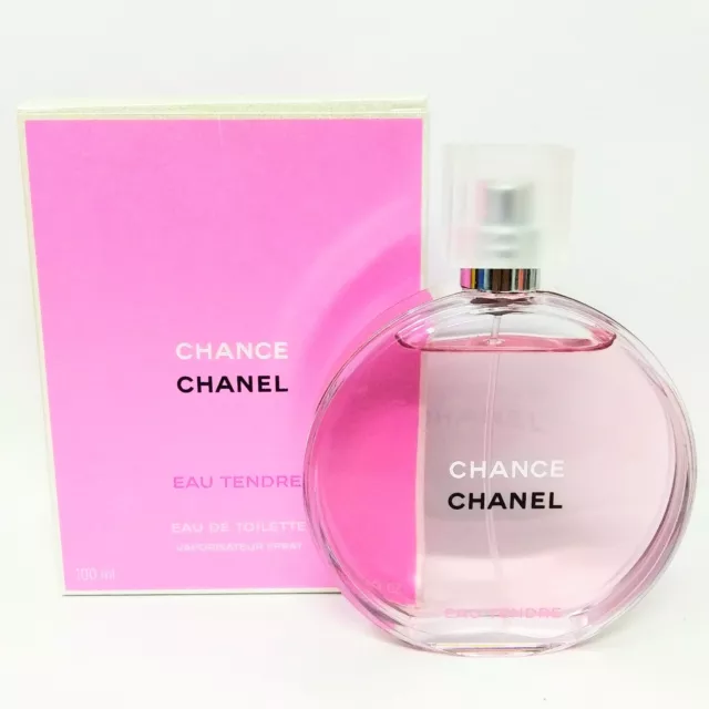 Chanel Chance Eau Tendre Eau de Toilette Perfume for Women, 3.4 O z New ！