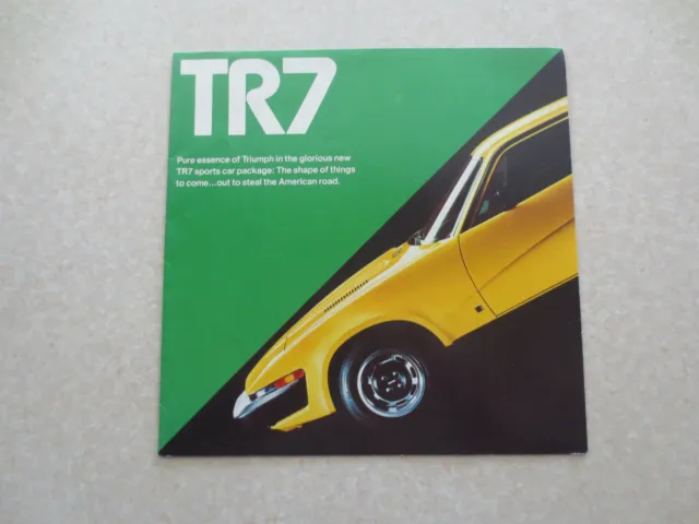 Triumph TR7 Sports car advertising brochure -  - USA - - -