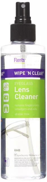 Flents Wipe 'N Clear Eyeglass Lens Cleaner Spray 8 fl oz