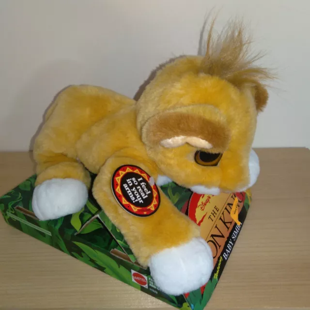 Vtg Lion King Baby Simba 1993 Mattel Stuffed Plush Disney Brand New