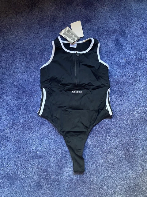 Women’s Adidas Black Vintage Leotard UK Size 12 NEW! Women’s Adidas Black Vintage Leotard UK Size 12 NEW!