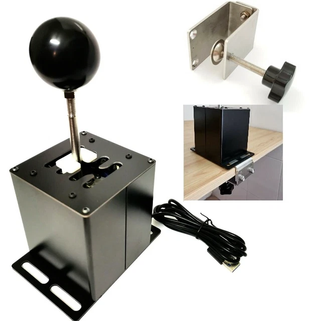 PC USB H-SHIFTER 6+R+SEQUENTIAL BUTTON w/ table clamp