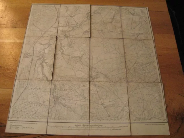 altes Messtischblatt Nr. 1297 Holm von 1901 Handorf Wehlen Asendorf Schierhorn