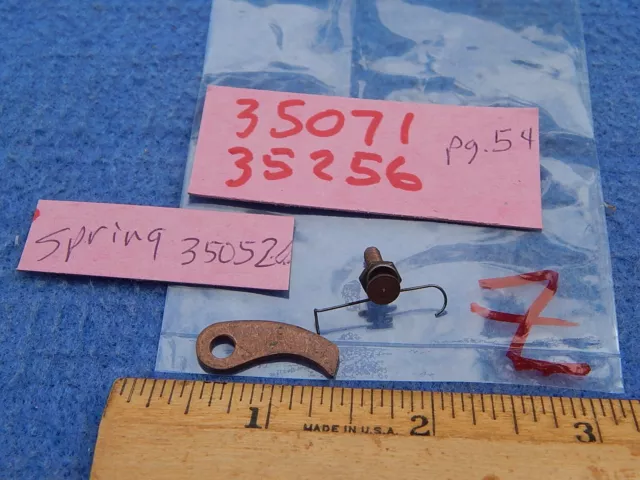 1940 1941 Wurlitzer 700 800 750 780 850 Back Stop Pawl #35071 & Spring # 35052