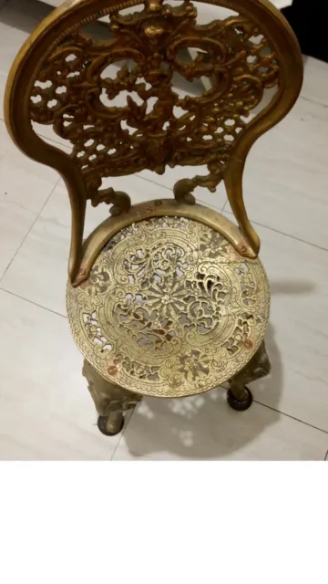 Vintage Victorian Chair - Solid Bronze or Brass