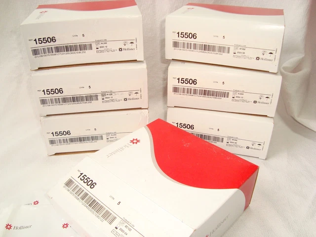6 Boxes Hollister New Image 15506 Ostomy Flange Barrier 2 1/4 x 1 1/2 + extras