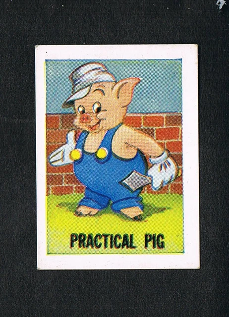 Barratts, Walt Disney Characters, M35 Series. No 12 Practicle Pig. V/G.