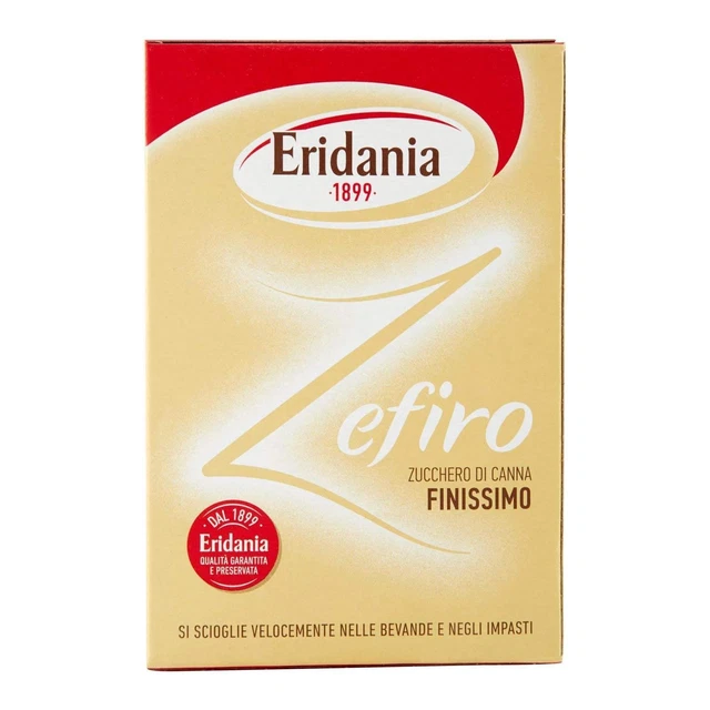 Zucchero di Canna Zefiro Eridania Astuccio da 750 g Finissimo Canna