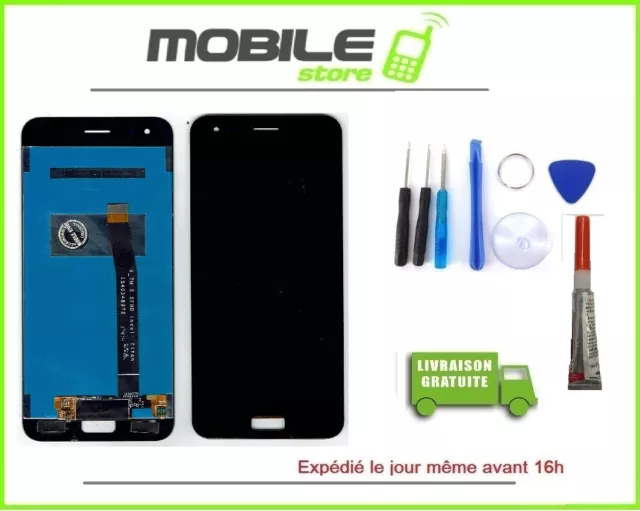 Vitre tactile + Ecran LCD pour ASUS ZENFONE 4 et ZE554KL NOIR + outils + colle