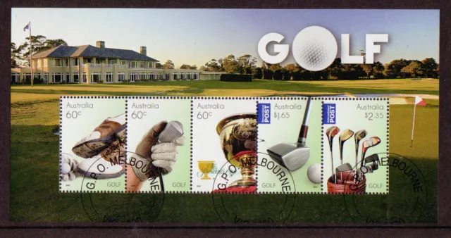 Australia 2011 Special Offer Golf Miniature Sheet Cto