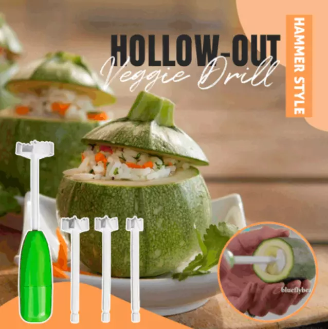1 Set Hammer Style Hollow-Out Veggie Drill